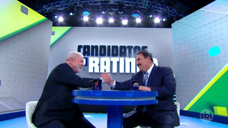 Lula participou de entrevista com Ratinho (Foto: Reprodução)